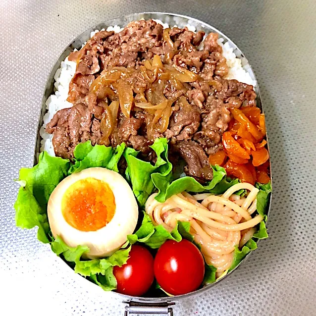 高2男子のお弁当 牛丼|チャコさん