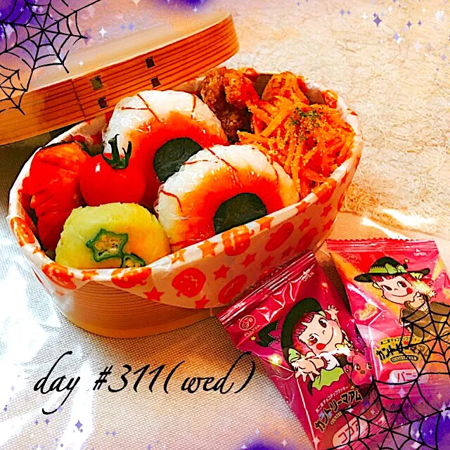 ☆ある日のJK弁当☆                   🧙‍♀️🕸🧛‍♂️Halloween Ver.🎃👻🧟‍♀️|♡ciao♡さん