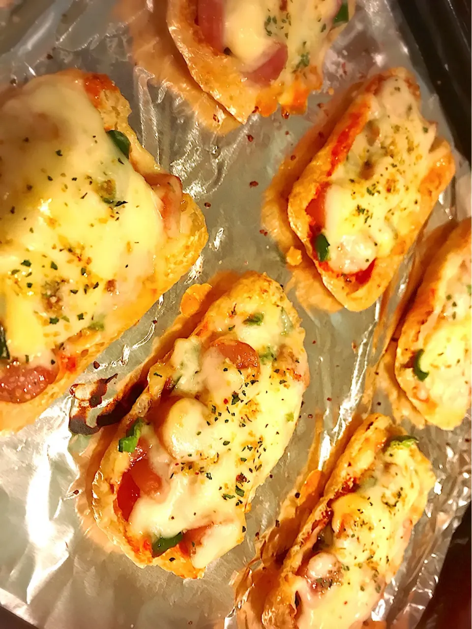 Snapdishの料理写真:#揚油ピザ🍕|yuiyuiyui4004さん