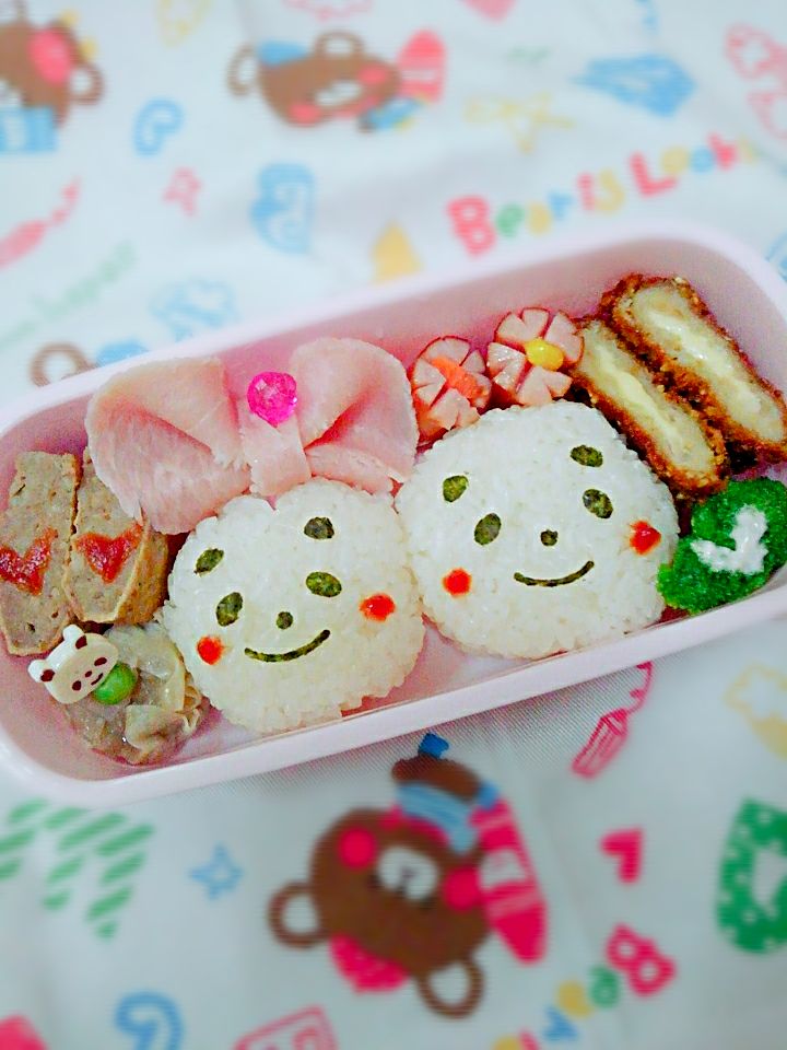 ☆キャラ弁☆ラブラブパンダ♡♡