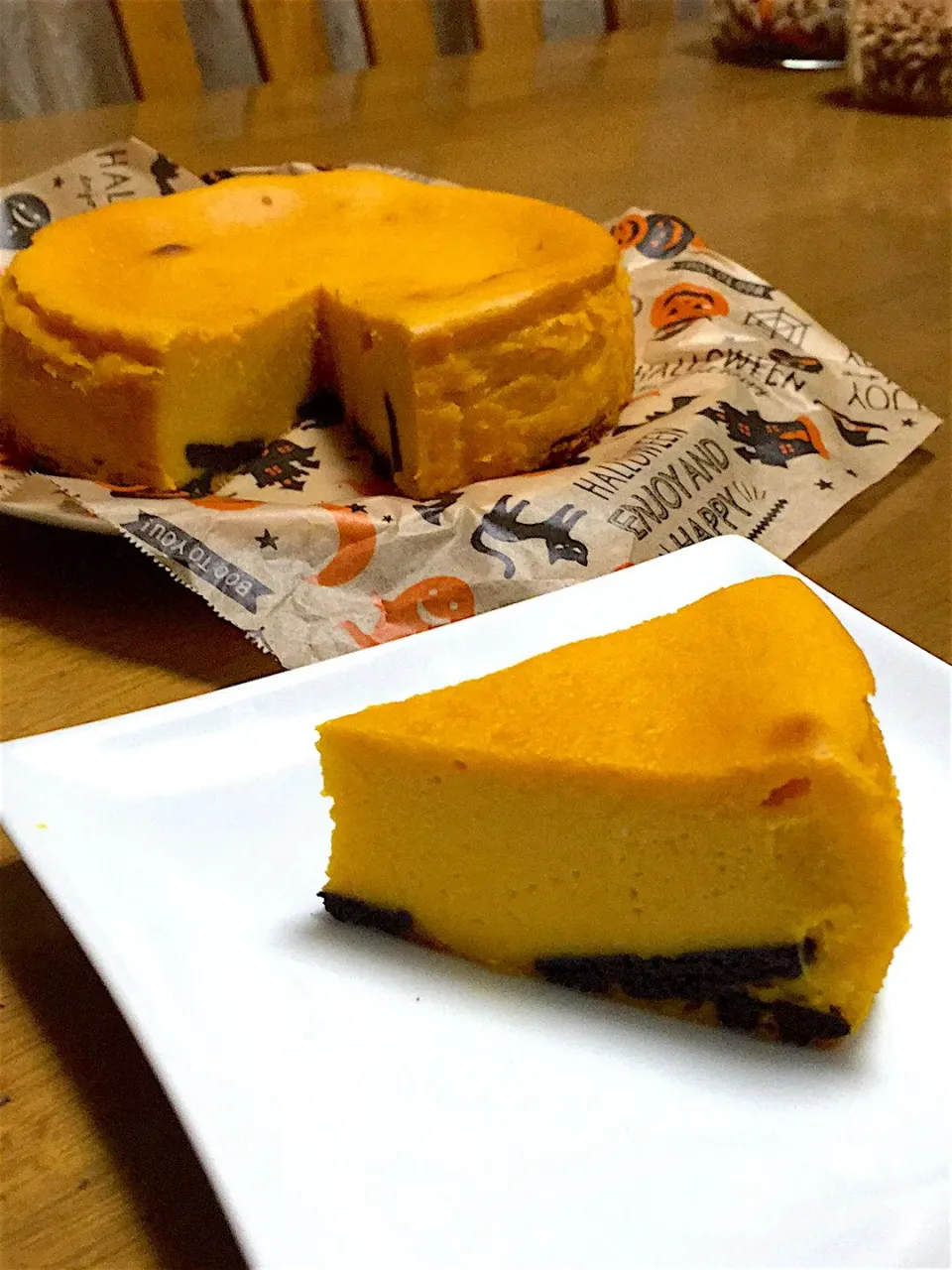 ハロウィン🎃かぼちゃのチーズケーキ|くっきいママさん