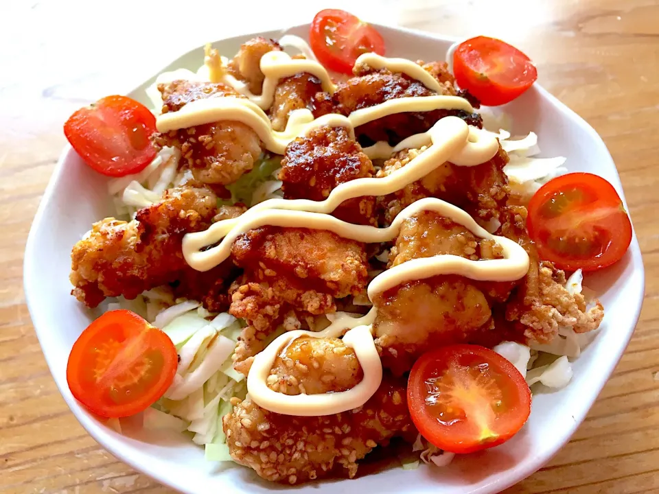 クミンの香りがするチキン丼。焼肉のタレをかけました。|pepiさん