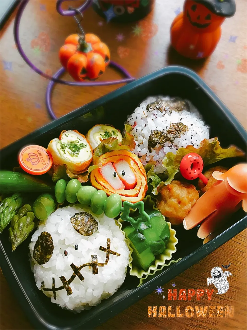 ハッピーハロウィン🎃 振替休日の学童弁当🌸|はやちんさん