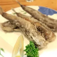 Snapdishの料理写真:メヒカリの唐揚げ|Hideaki  Adachiさん