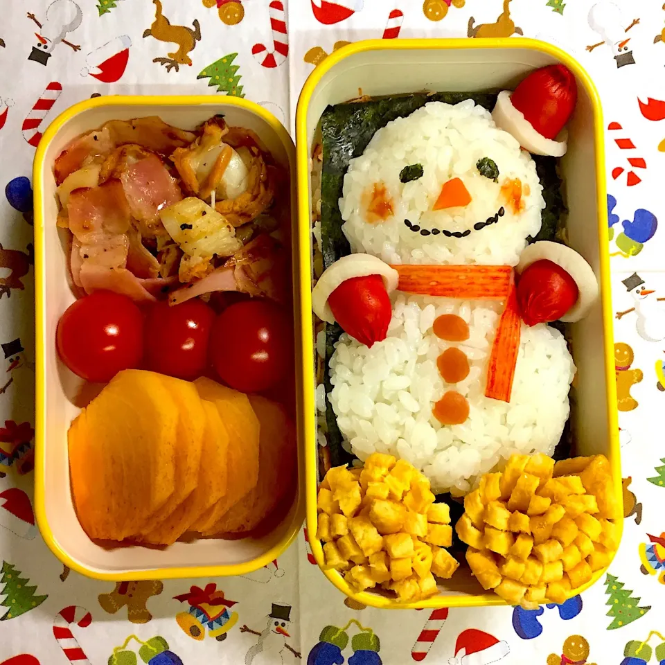 雪だるま⛄️弁当|みっこちゃんさん