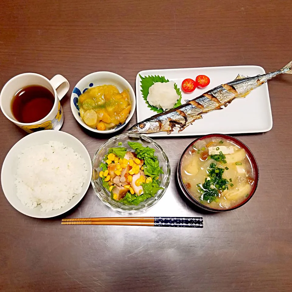 さんまの塩焼きの夜ご飯♡|Mami.Nさん