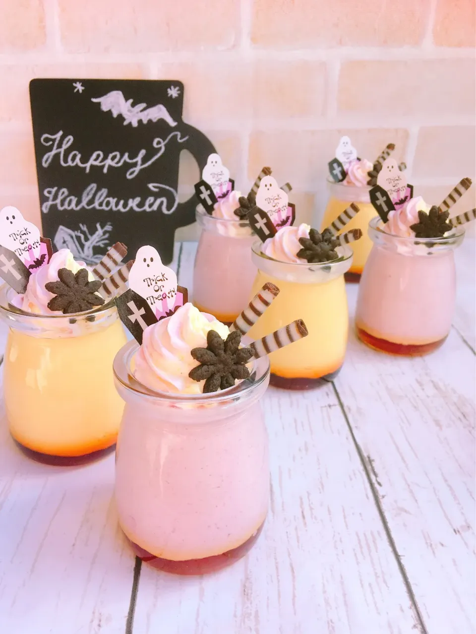 カボチャと紫芋のチーズプリン🎃|まつもとなおこさん