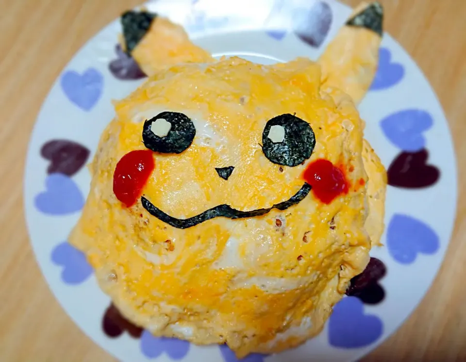 Snapdishの料理写真:ピカチュウオムライス|やっちさん