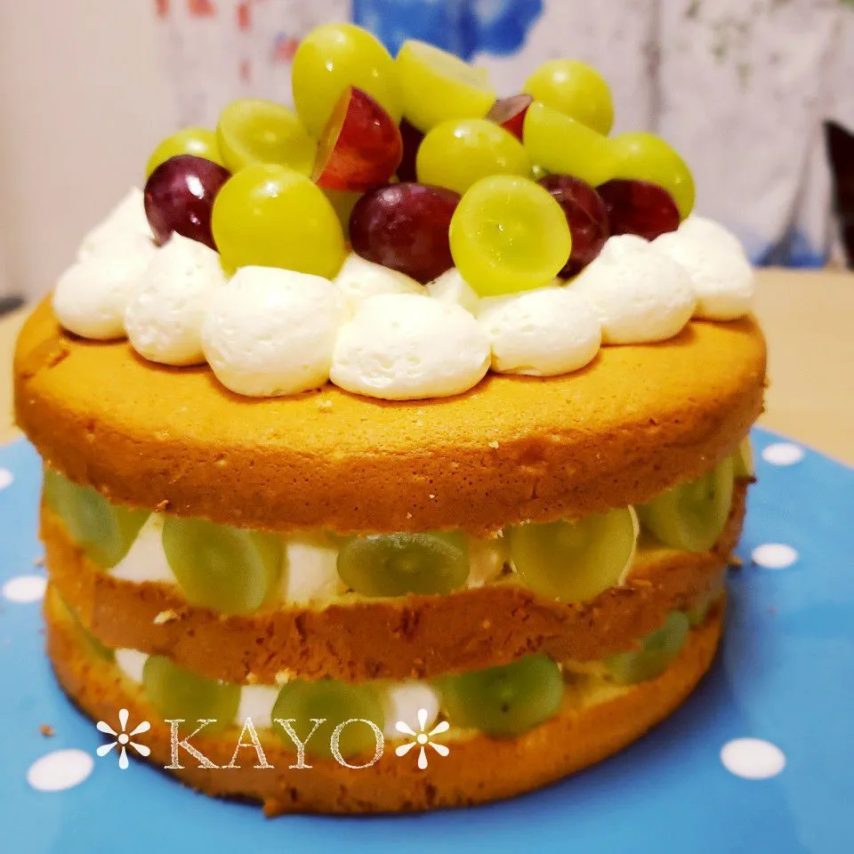 Snapdishの料理写真:#誕生日ケーキ #ネイキッドケーキ|華さん