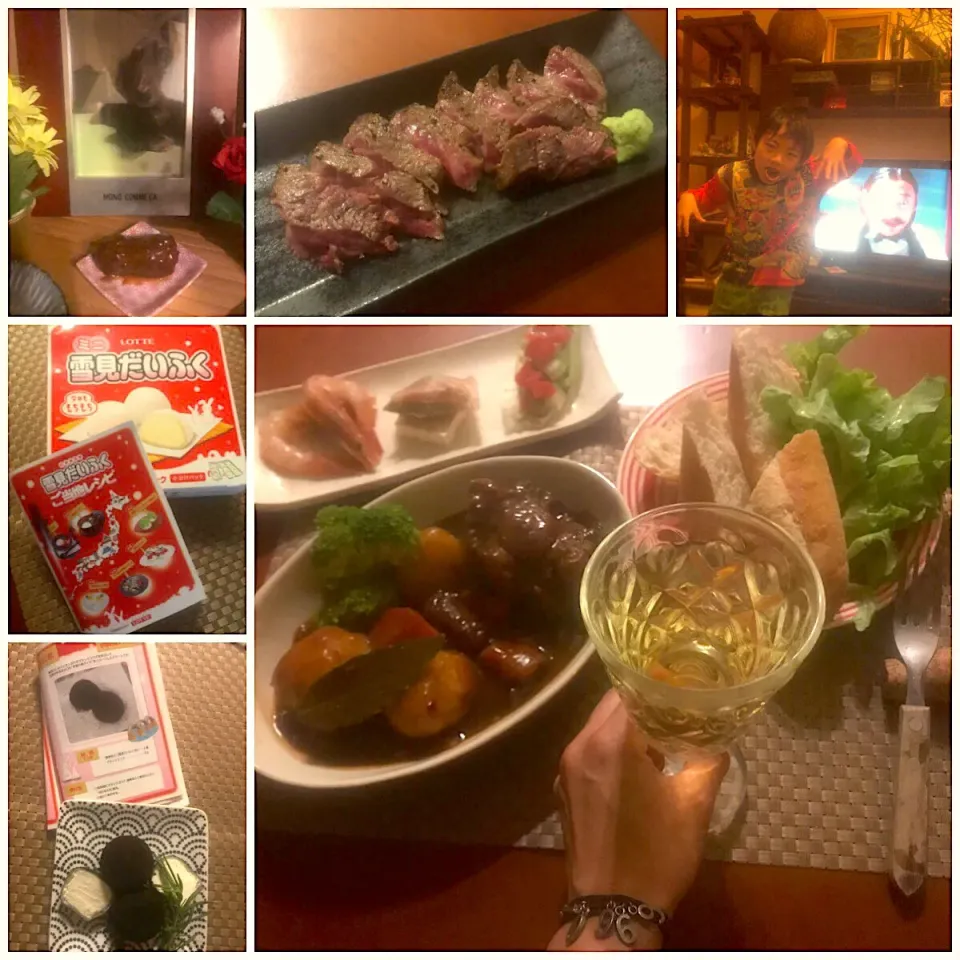 Bœuf bourguignon♨️ﾌﾞﾌ･ﾌﾞﾙｷﾞﾆｮﾝ    
<牛ﾃｰﾙdeﾜｲﾝ煮からのぉﾋﾞｰﾌｼﾁｭｰ>|🌈Ami🍻さん