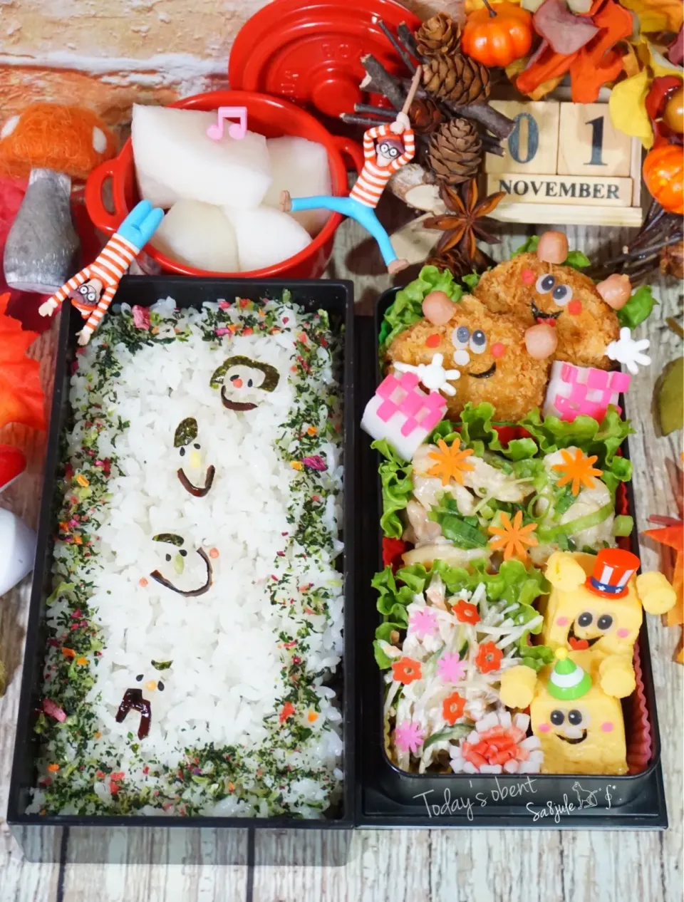 Snapdishの料理写真:シンプルお弁当|La-Jule Sa8さん