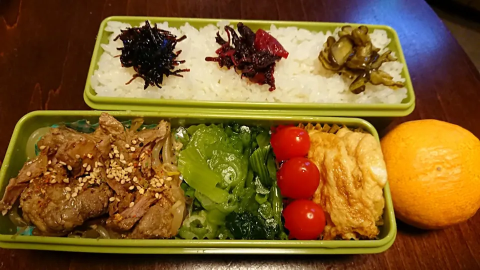 Snapdishの料理写真:豚スペアリブ叉焼弁当
 #今日のお弁当|りょーさん