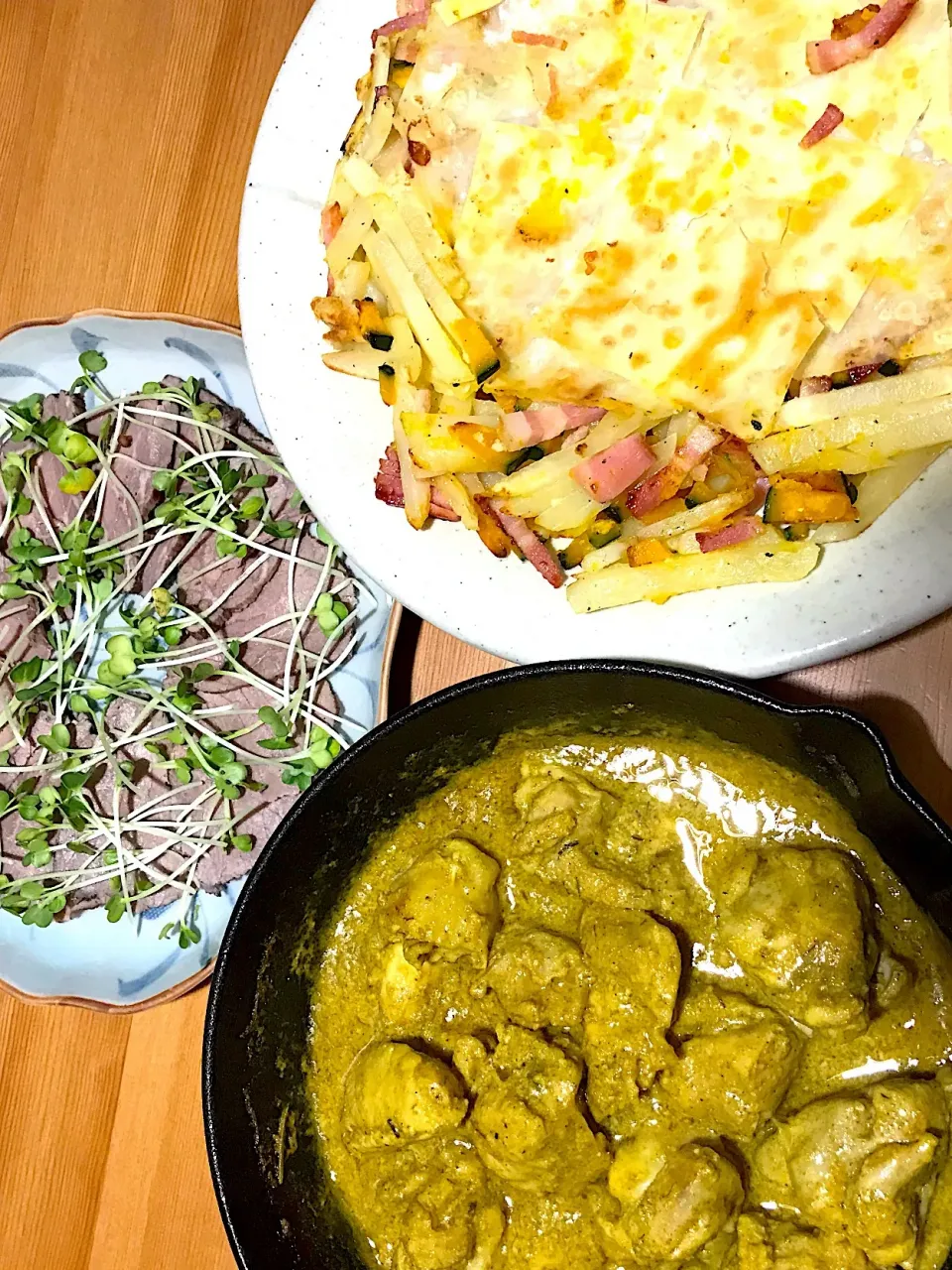 #タンドリーチキン 
 #ガレット 
 #ローストビーフ|Sakuraさん