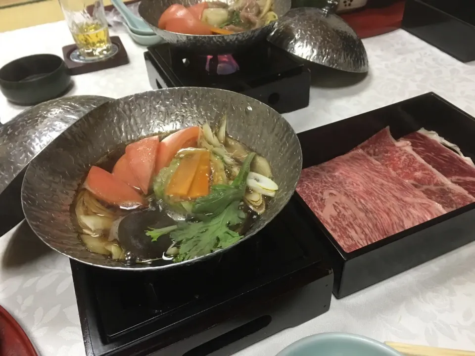 Snapdishの料理写真:#長崎牛のトマトすき焼き|畑田 成治さん