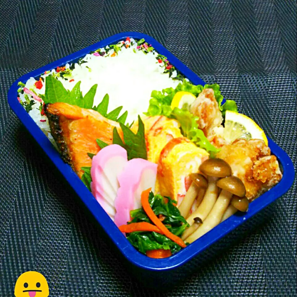 Snapdishの料理写真:息子のお弁当(ﾘｸ、山賊焼き😙) #お弁当|かあたん(元ポップン)さん