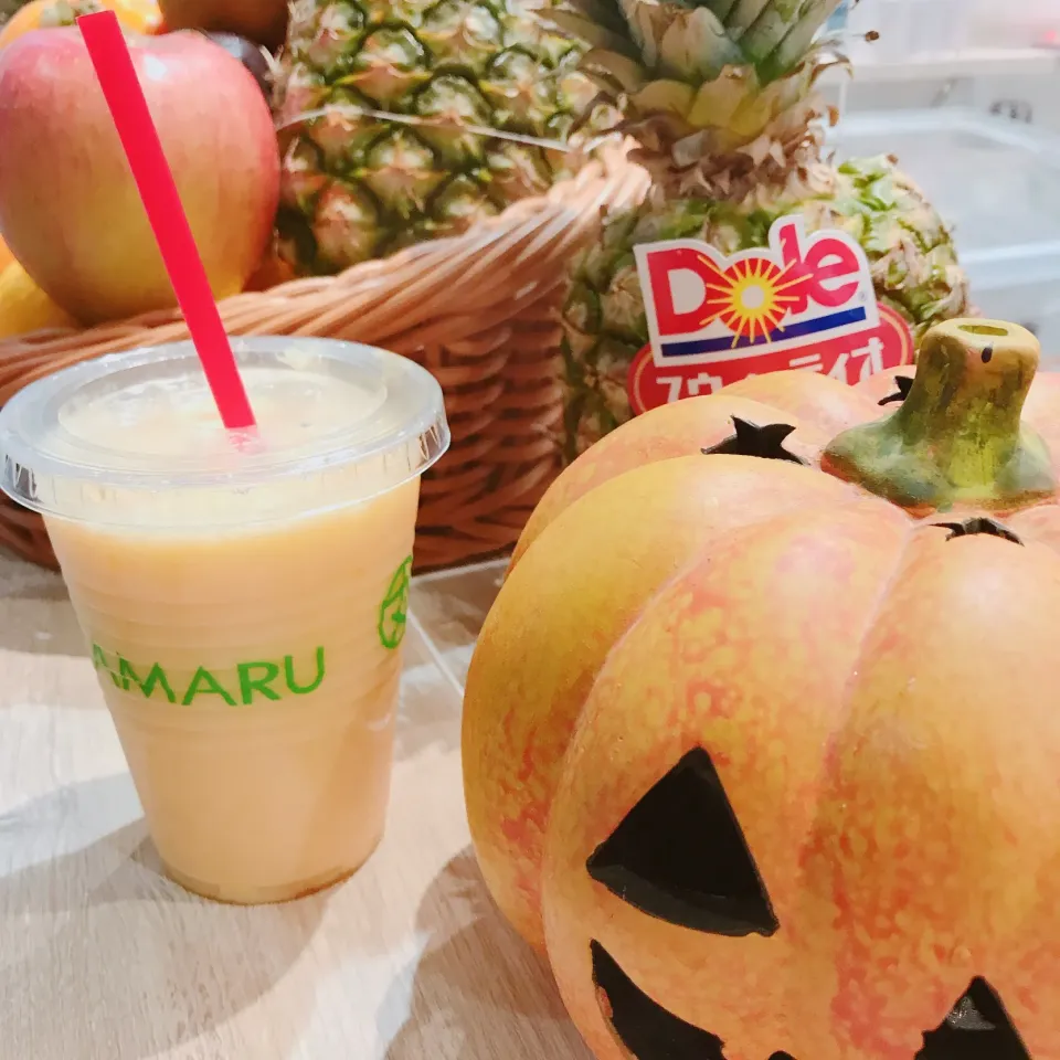 ◯TAMARUの柿みるくジュース🥤|ちゃみこさん