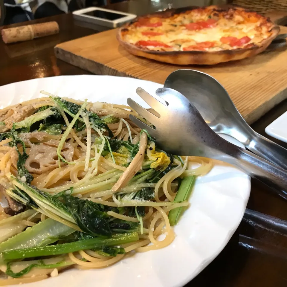 近郊野菜と自家製ベーコンのパスタ|koji toyodaさん