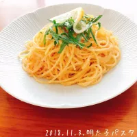 明太子パスタ|あーぽんさん