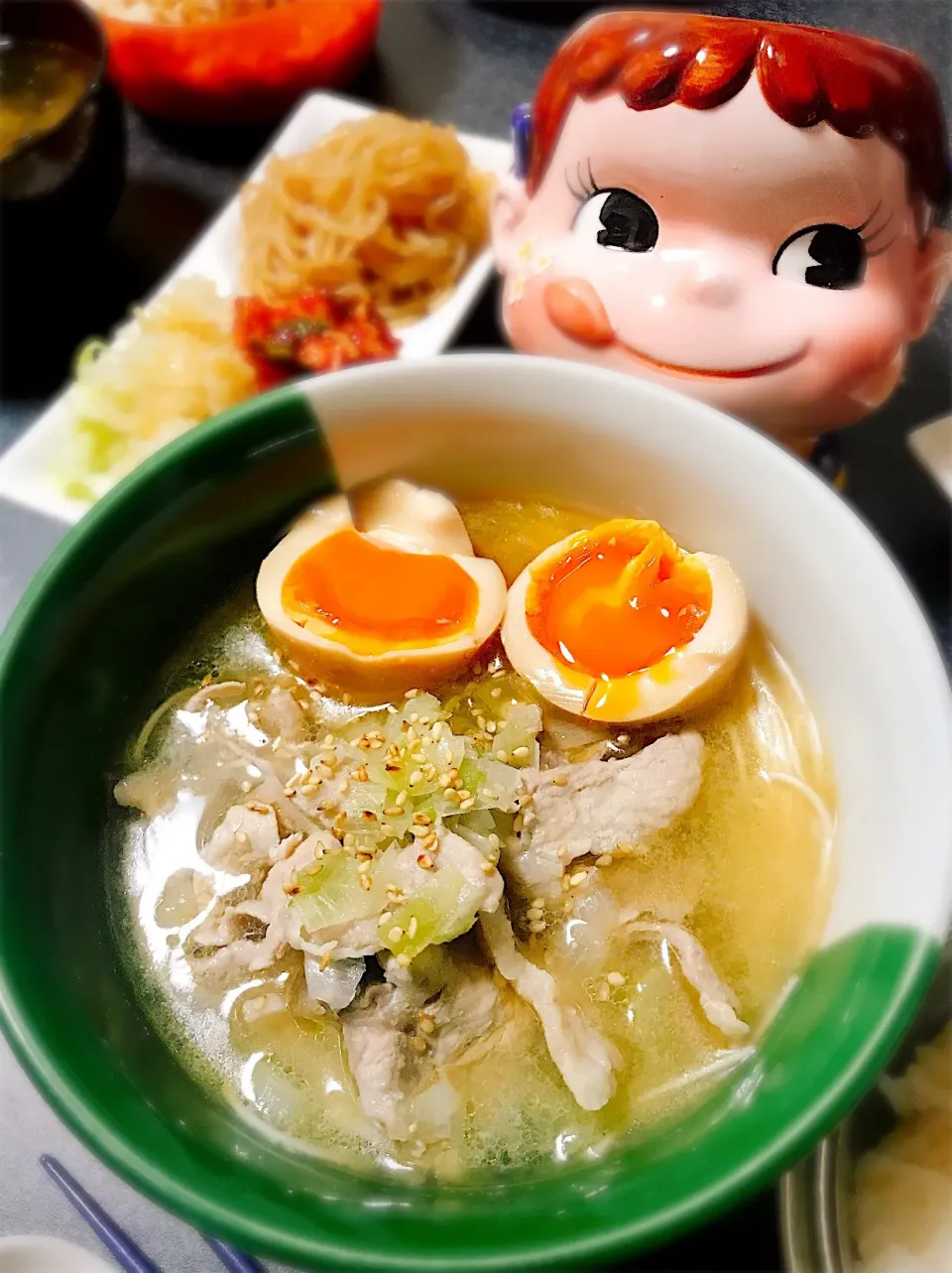 つゆまで飲み干したい♡鶏塩豚煮麺。|ぽき。さん