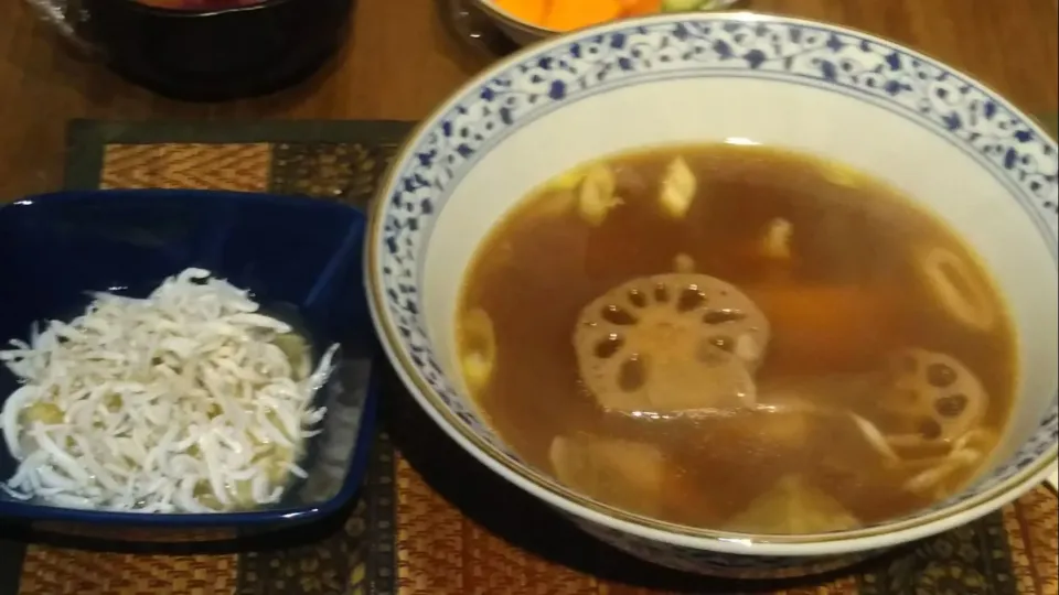 雑煮＆しらすおろし|まぐろさん