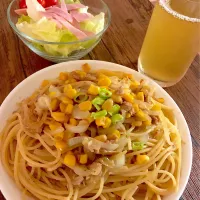 玉ねぎとツナの和風パスタ🍝|高田春花さん