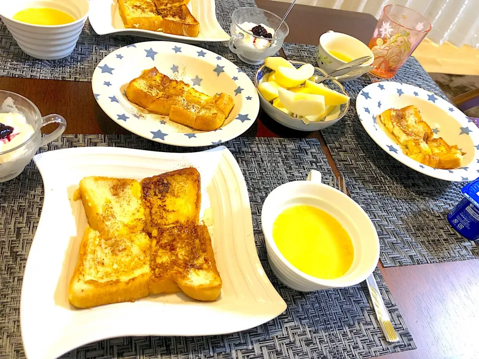 今日の朝ごはん#フレンチトースト|Ikuさん