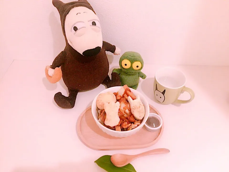 バムとケロのパン。
キャラメリゼナッツと別添えカラメル。
#バムとケロ|もちこの料理日記さん