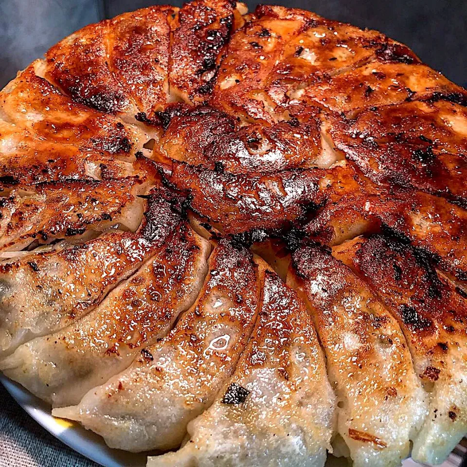 円盤餃子|納豆おじさんさん