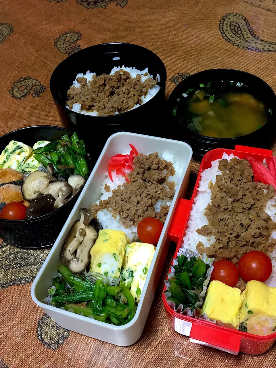 #bento世界グランプリ2018  #味なめらか絹しょうゆ  #お弁当 

11.5 主人と息子とわたしのお弁当🍱|renharuruさん