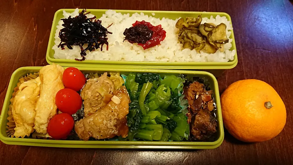 ニジマスの甘露煮弁当
 #今日のお弁当|りょーさん