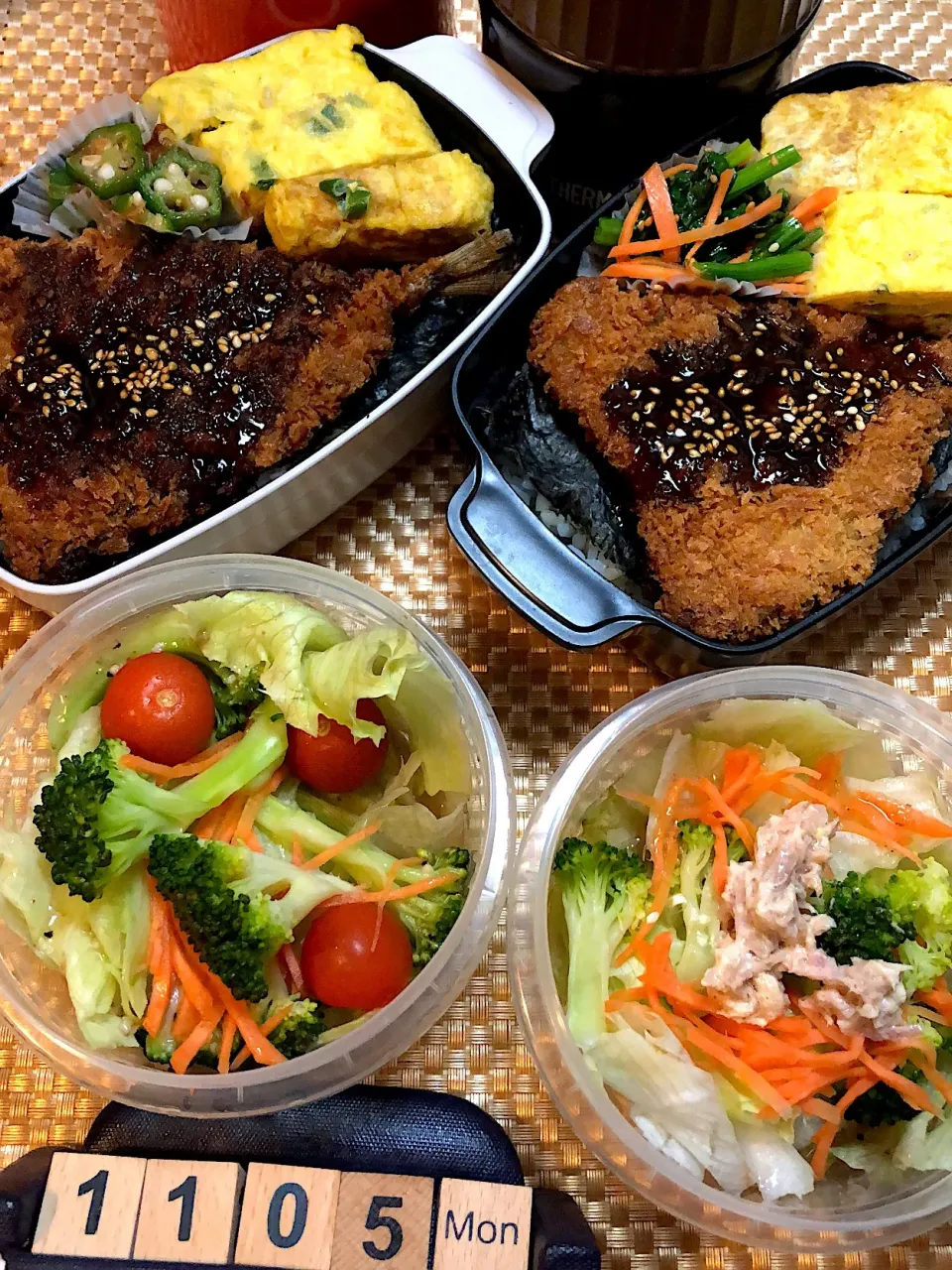 アジフライのっけ弁当☆11/5 #高校生男子弁当  #中学生男子弁当|yu-co☆さん