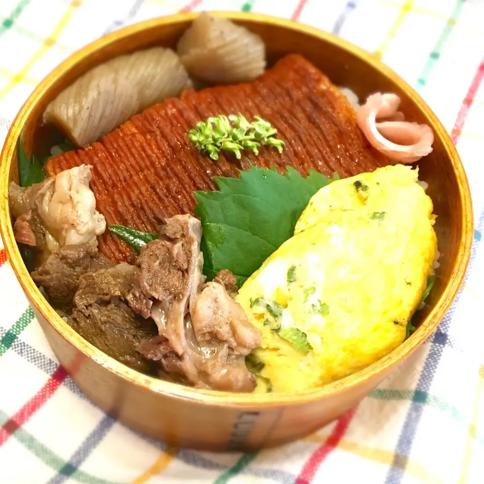 今日のパパ弁当はうな次朗丼弁当♪|key♪さん