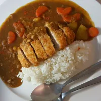 pork kutsu curry with rice|thitigaさん