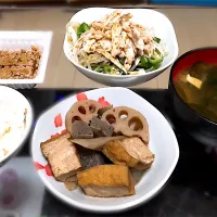 Snapdishの料理写真:煮物  ムネ肉のサラダ|Rさん