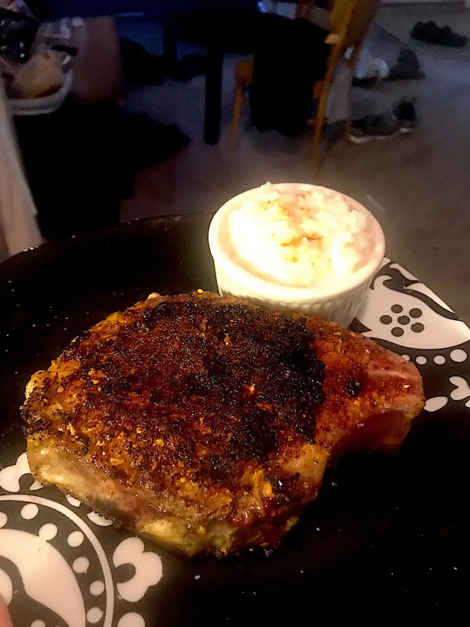 Pork chop with horchata rice|Sean Bruegmanさん