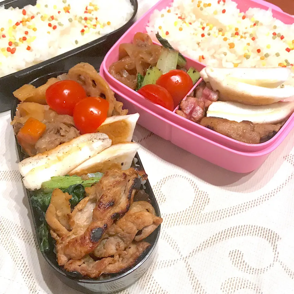 今日のお弁当🍱
ほっこり肉じゃが
れんこんのきんぴら

雨降りの朝
午後からは あがるよう
傘の置き忘れには
気をつけてね♪

足もと気をつけて
いってらっしゃい👋😊|mokoさん