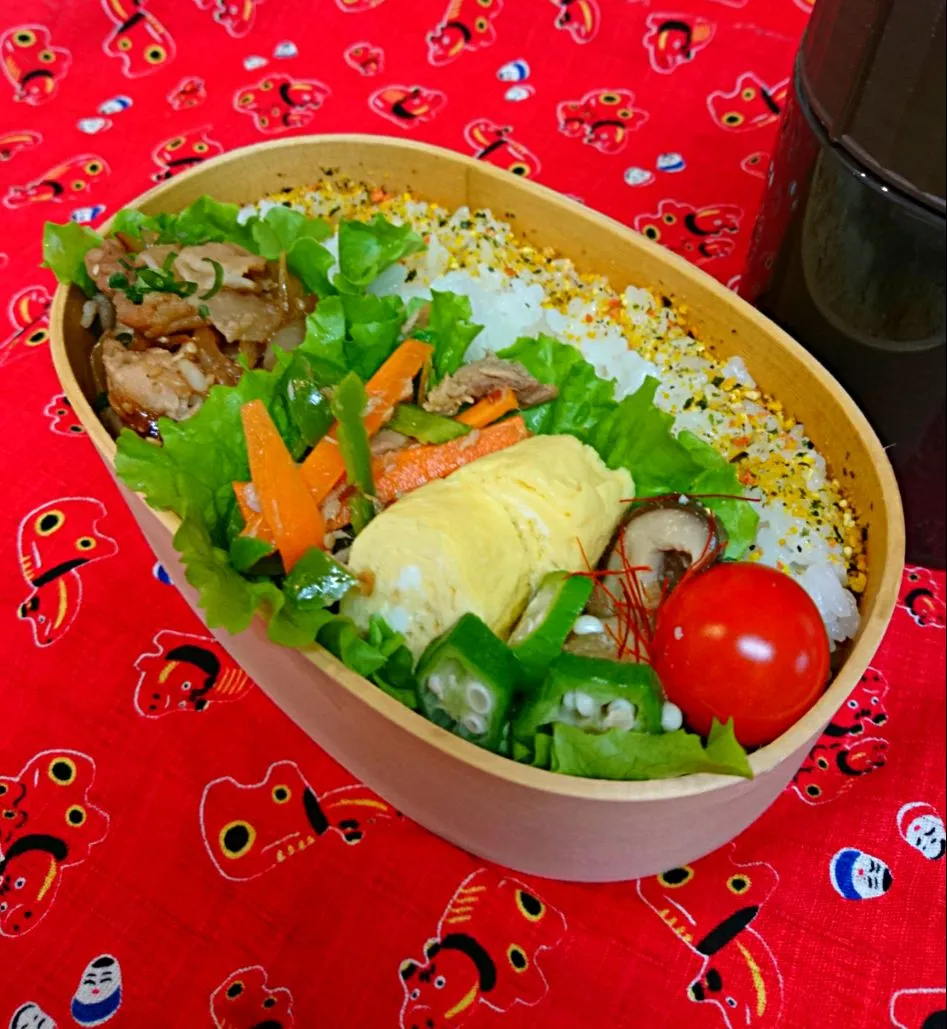 Snapdishの料理写真:11/6旦那さんのお弁当🐥🐥|みかさん