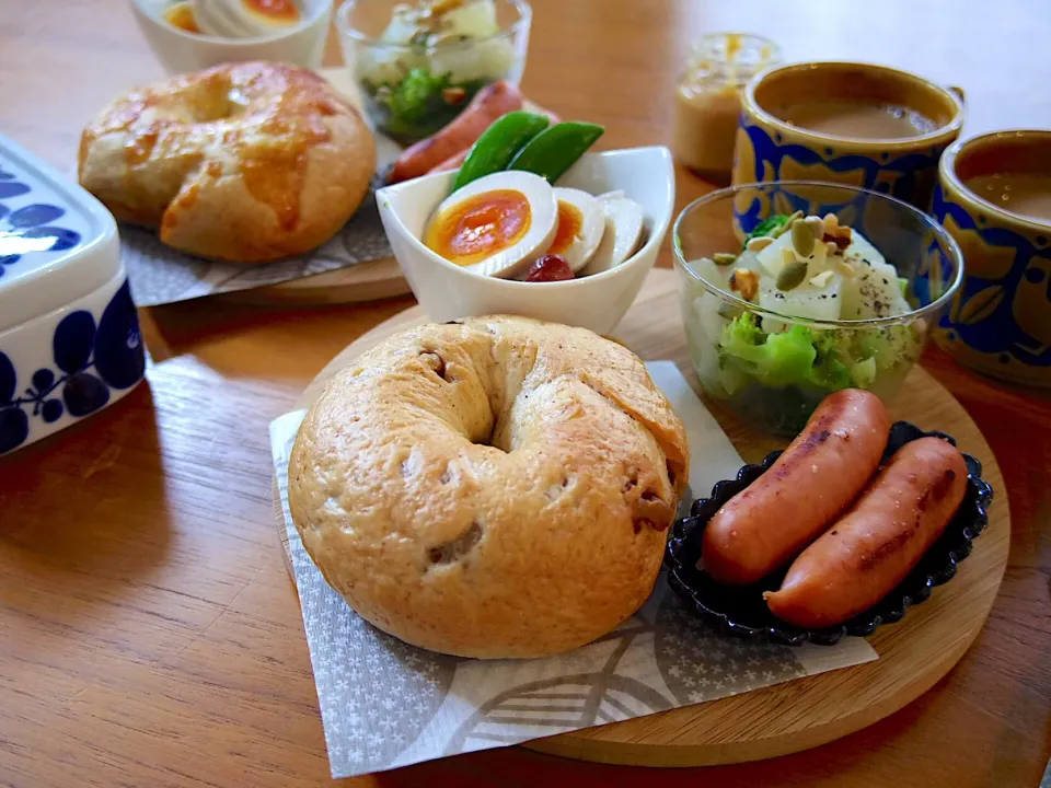 ベーグル朝ごはん|@chieko_tanabe_さん