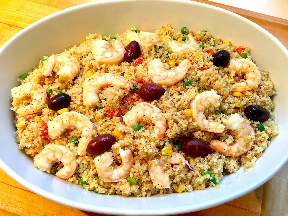 Quinoa with Shrimp & Veggies #quinoa  #shrimp  #veggies|🌺IAnneさん