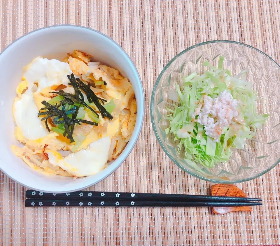 簡単！親子丼と棒棒鶏サラダ🥗|はらぺこちゃんさん