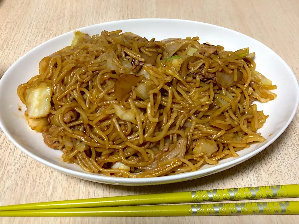 今日は簡単晩ご飯 焼きそば(o^^o)|mayuさん