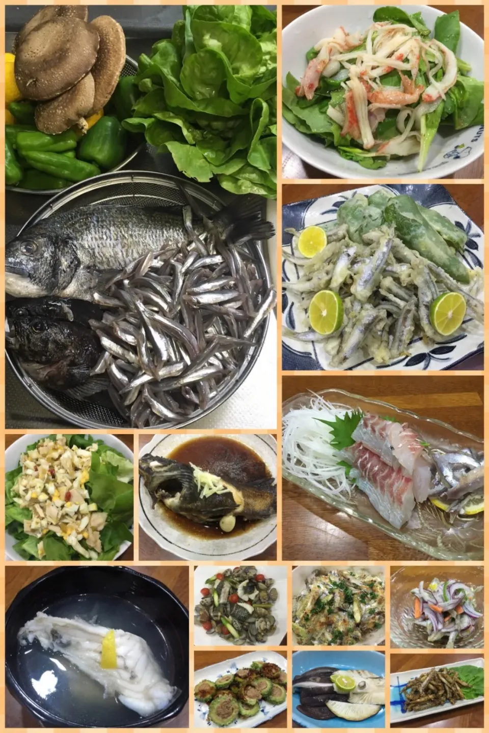 新鮮 頂き物三昧の食卓🐠🥦🍄|sakuramochiさん