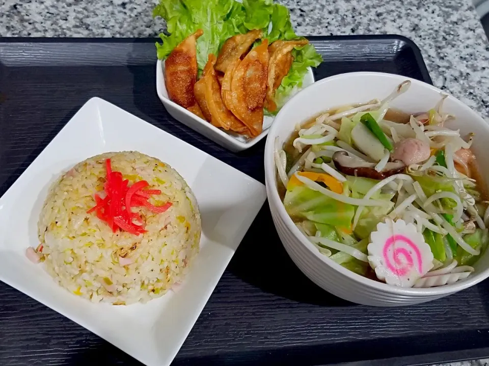 ・炒飯
・野菜ラーメン
・揚げ餃子|あぁちゃんさん