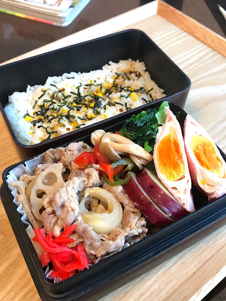 牛肉炒め弁当|二キィさん