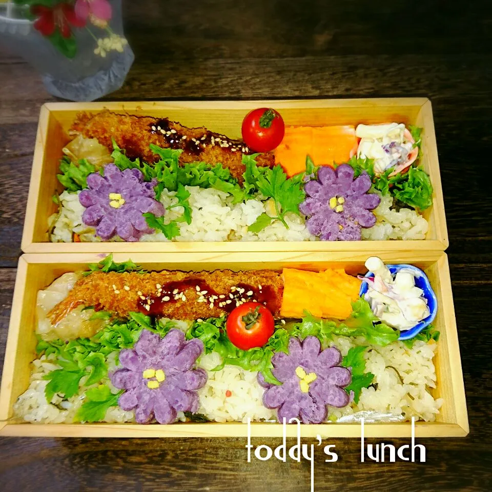 Snapdishの料理写真:しらす炊き込みご飯弁当|kotokotoさん