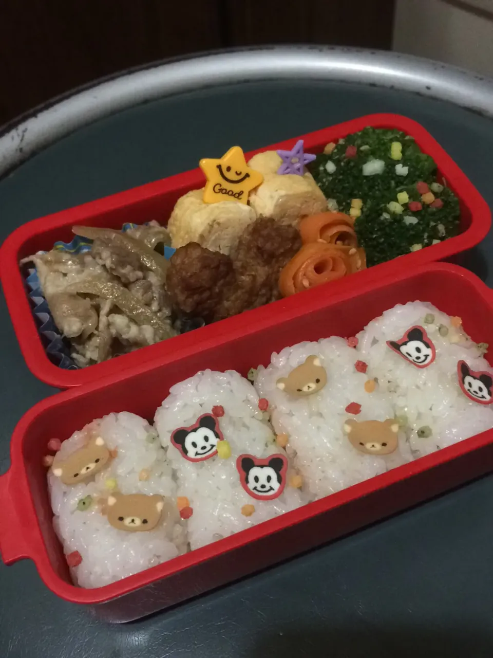 Snapdishの料理写真:#幼稚園弁当|汐見 真奈美さん