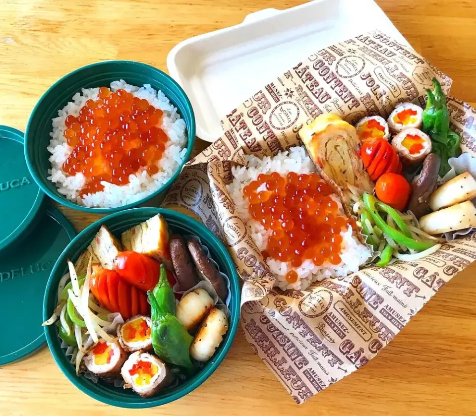 Snapdishの料理写真:いくら醤油漬けのお弁当|Daikiさん