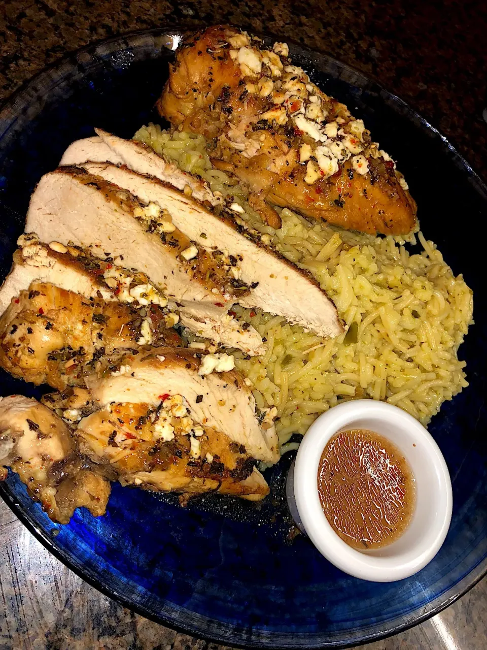 italian chicken with feta & garlic butter rice|Tawanjaさん