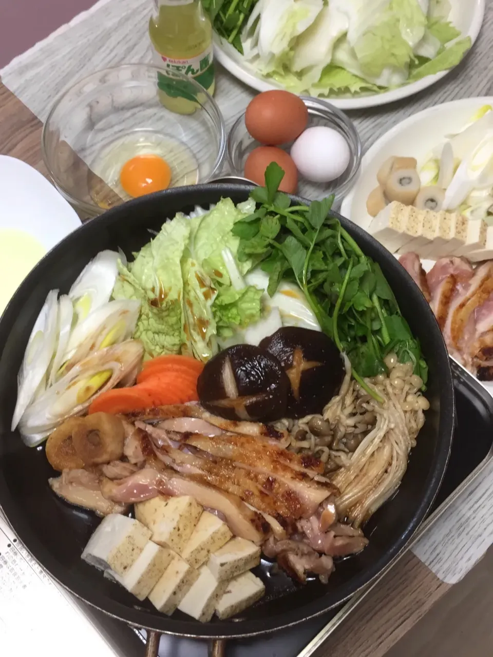 鶏スキ。〆は親子丼|まみっこさん