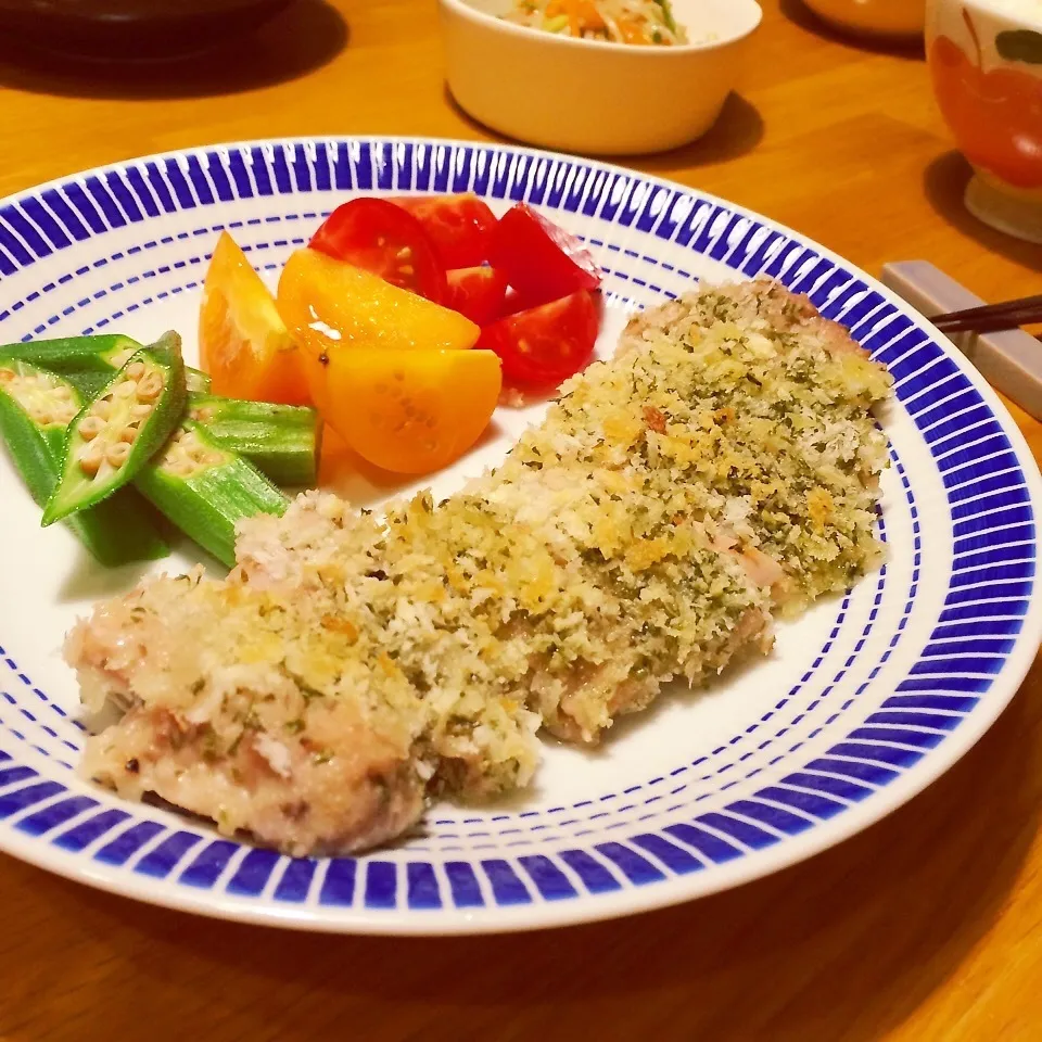 チキンのパン粉焼き♪クレイジーソルトver.|ニコさん